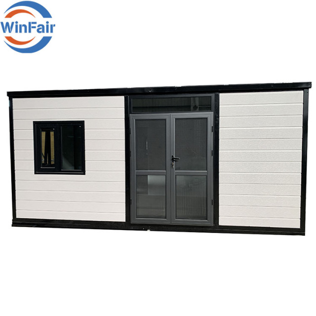 WinFair 20Ft Foldable Container Prefab Beach Expandable Mobile House Ready Villas Under 50K Assemble Homes Modern Luxury