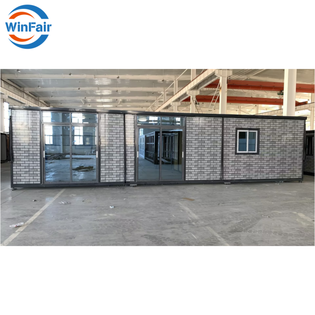 WinFair Luxury 2 Bedroom House Prefabricated 40 Ft Prefab Expandable Foldable Container House With Full Bathroom