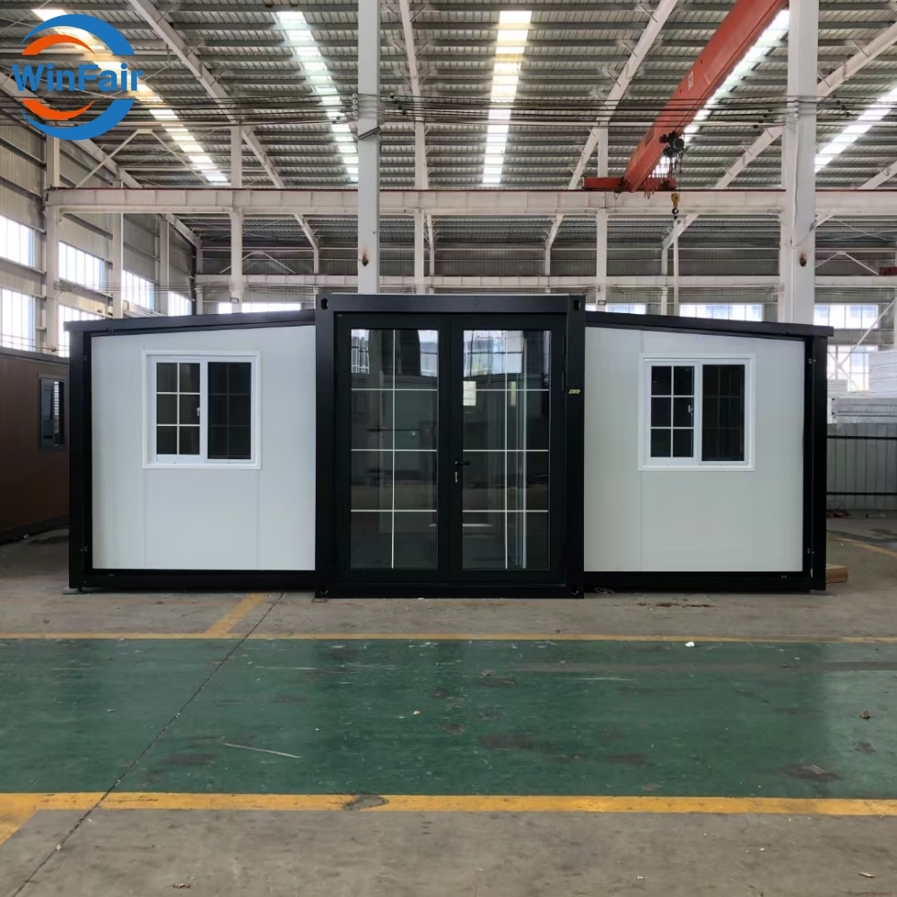 WinFair 20 Ft Container Folding House Prefabricated Homes Prefab Steel Expandable Container Houses Modern Luxury With Toilet