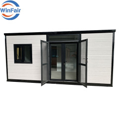 WinFair 20Ft Foldable Container Prefab Beach Expandable Mobile House Ready Villas Under 50K Assemble Homes Modern Luxury