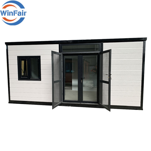 WinFair 20Ft Foldable Container Prefab Beach Expandable Mobile House Ready Villas Under 50K Assemble Homes Modern Luxury