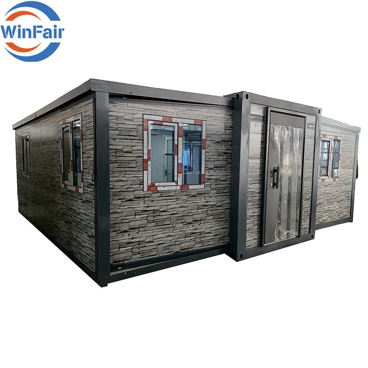 WinFair Portable Prefabricated Prefeb Expandable Home Container Expansive Folding Tiny House With Toilet 1 Room Luxury