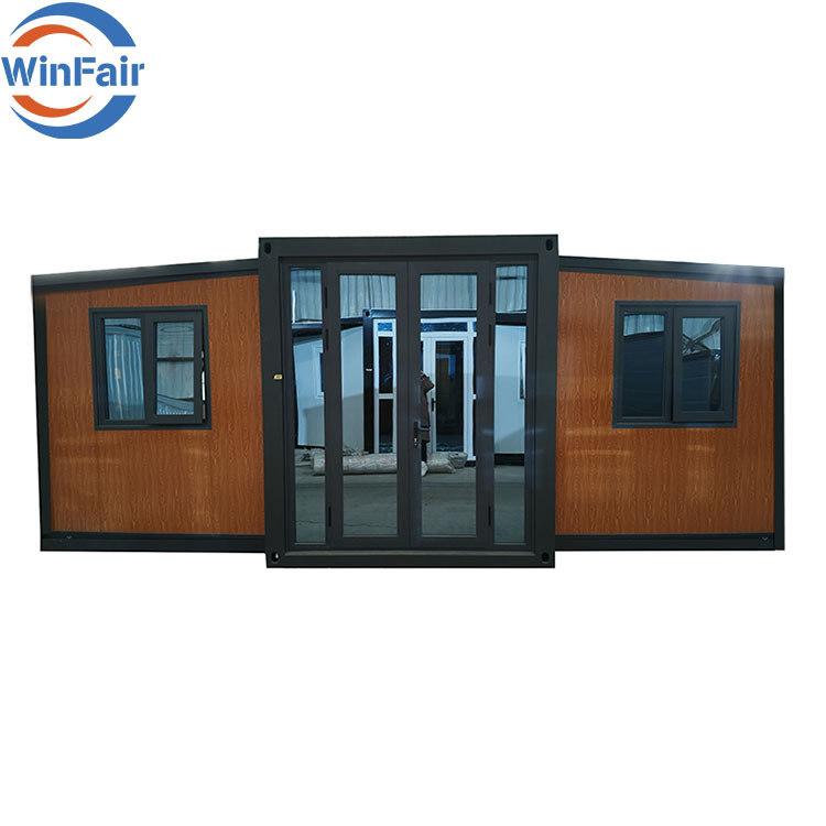 WinFair Expandable Prefabricated Foldable Portable Prefab Homes Tiny Mobile House 2 Bedroom Container House 20 Ft With Restroom