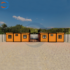 WinFair Luxury Foldable 40 Ft Container Homes Prefab Steel Expandable Prefabricated House Expanding Container Expansive Houses