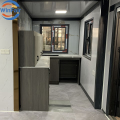 WinFair Portable Prefabricated Prefeb Expandable Home Container Expansive Folding Tiny House With Toilet 1 Room Luxury