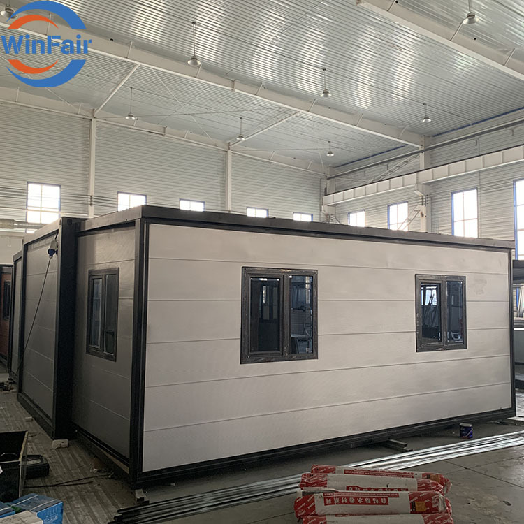 WinFair Expandable Mobile Foldable Container Villas Prefab Beach Expansive House Modern Luxury Design 20 Ft Under 50K