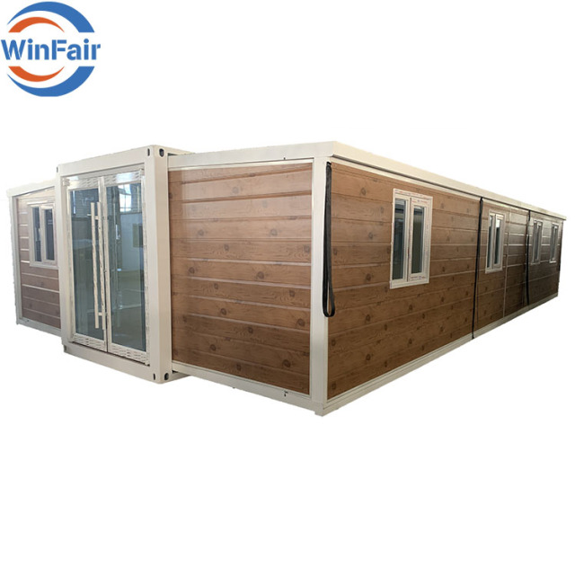 WinFair Foldable Villa House Luxury Prefabricated Homes Prefab Steel Expandable 3 Bedroom Container House 40 Ft With Toilet
