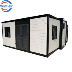 WinFair 20Ft Foldable Container Prefab Beach Expandable Mobile House Ready Villas Under 50K Assemble Homes Modern Luxury