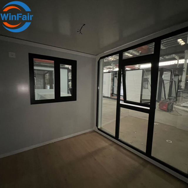 WinFair Luxury Foldable Prefabricated Mobile Expandable Prefab House 19Ft X 20Ft 2 Bedroom Container House With Restroom
