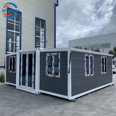 WinFair Prefabricated Prefabrik Mobile Foldable Extension 20Ft Prefab Extensible Container Houses With Bathroom China 2 Rooms