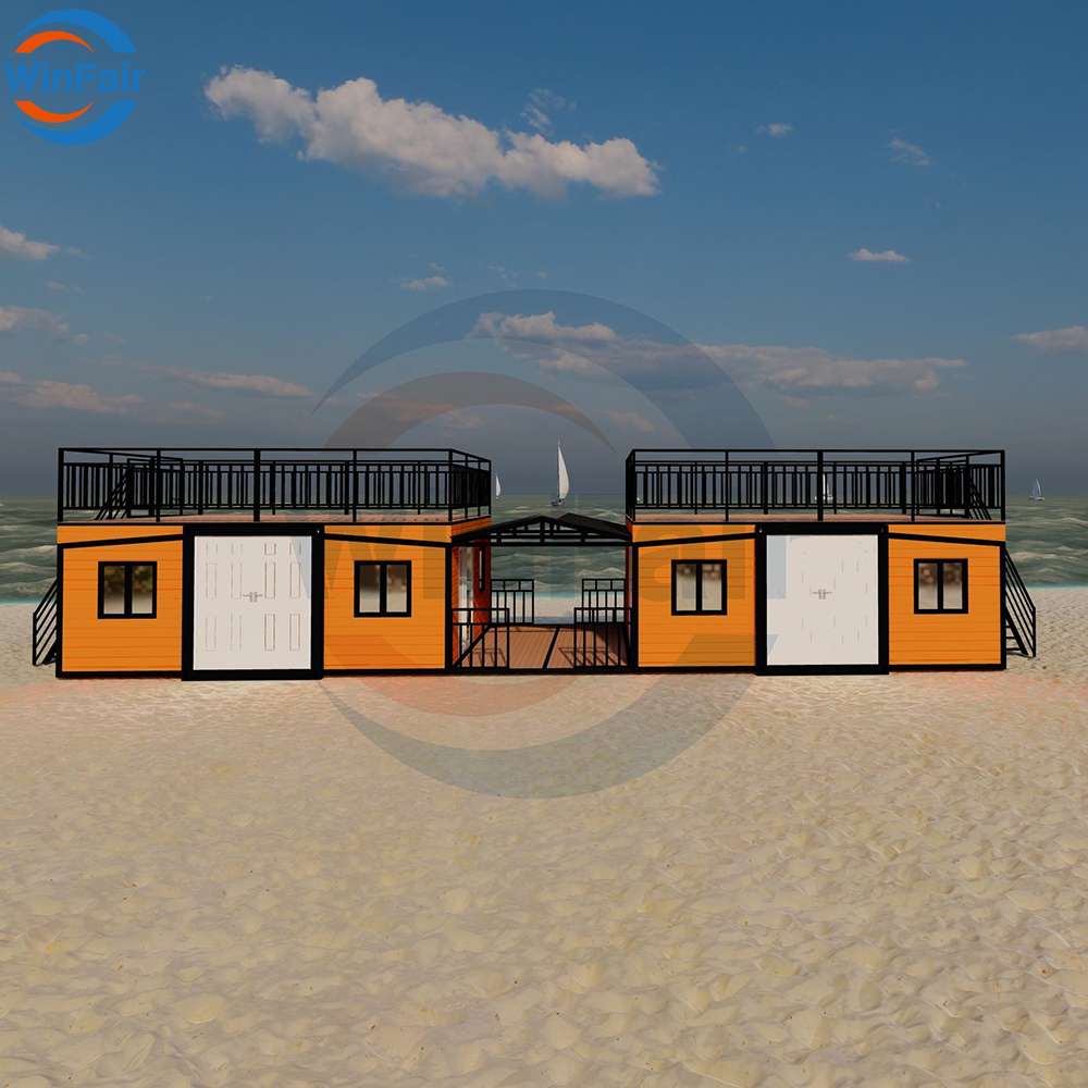 WinFair Modular Foldable House Expandable Prefabricated 40Ft Luxury Homes Prefab Modern Modelar House Container With Bathroom