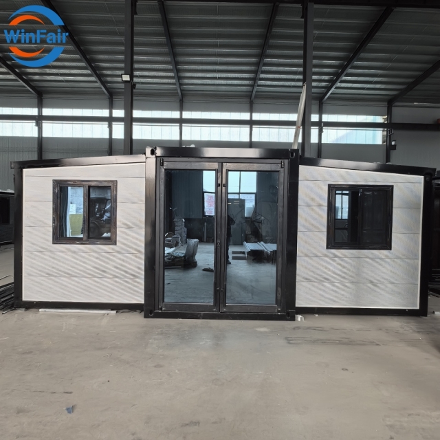 WinFair Container Tiny Homes Mobile Portable Expandableprefab 20Ft Folding Houses For Living 2 Bedroom With Kitchen And Bathroom