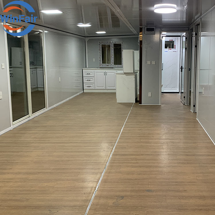 WinFair Luxury 40Ft Expandable Prefabricated Home Mobile Prefab Tiny 3 Bedroom Container House Portable Foldable Beach House