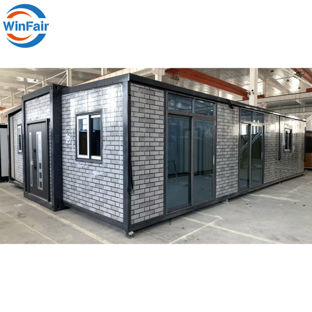 WinFair Expandable Container Prefabrik Beach 2 Bedroom Foldable Mobile House Prefabricated Homes 40 Ft Feet Luxury