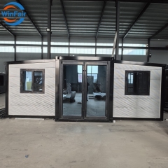 WinFair Prefab Foldable Modular Houses 2 Bedroom Modulair Houses For Living With Bathroom Container Expandable House Luxury