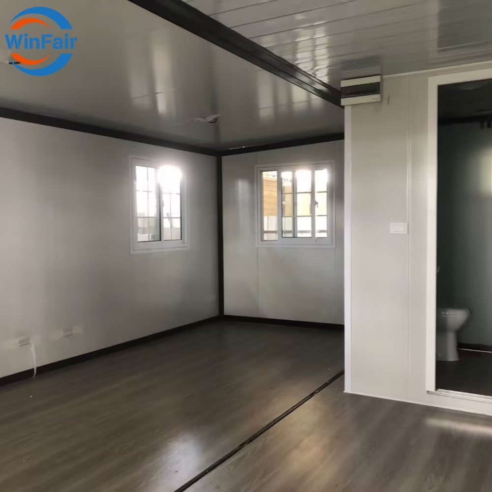 WinFair Villa House Luxury Prefab Beach Prefabricated Home 20Ft Expandable Container House Villas 1 Bedroom With Restroom