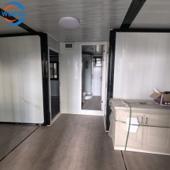 WinFair Prefab Foldable Modular Houses 2 Bedroom Modulair Houses For Living With Bathroom Container Expandable House Luxury