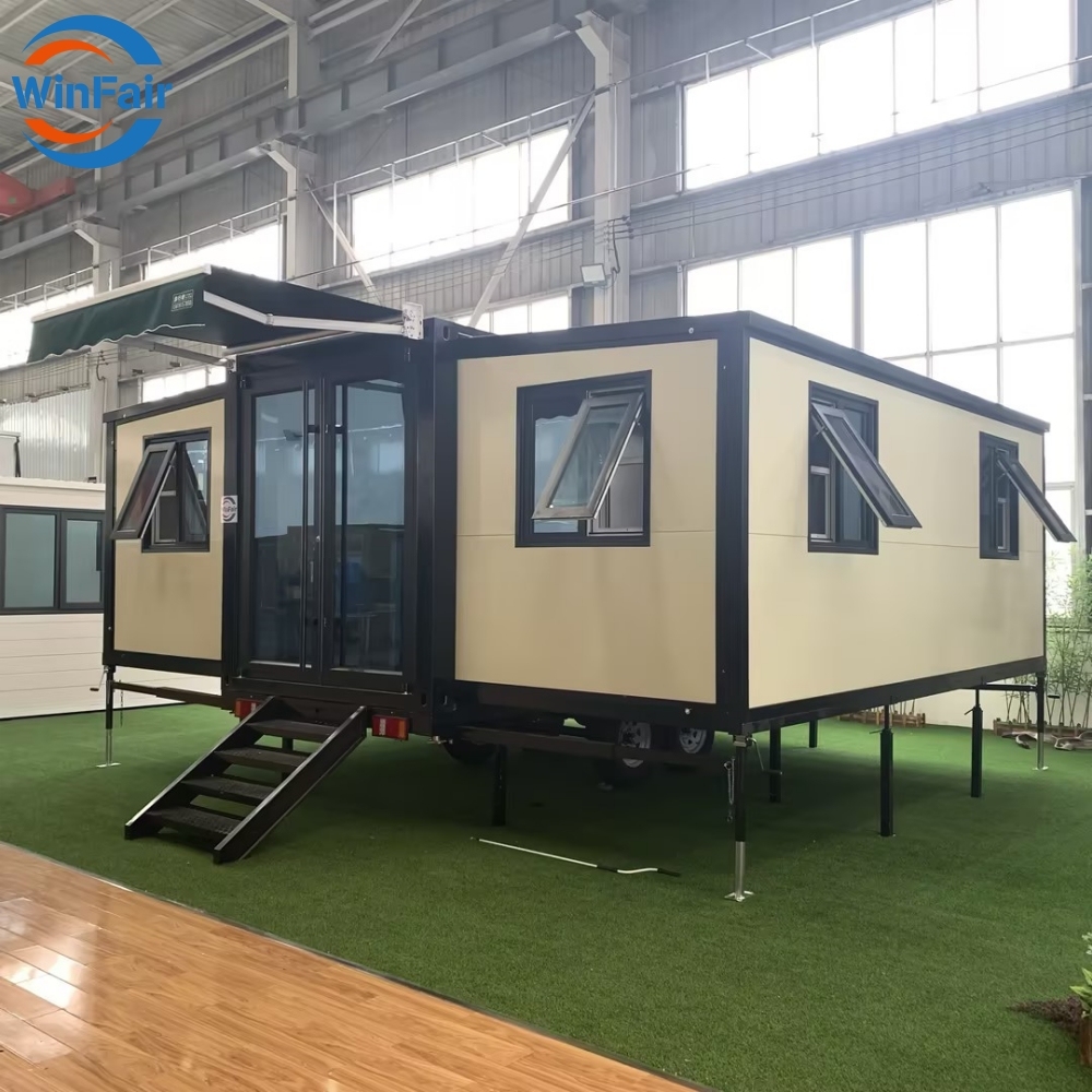 WinFair China Luxury Container Modular Prefab Foldable Mobile Expandable Prefab Houses 2 Bedroom For Living With Bathroom