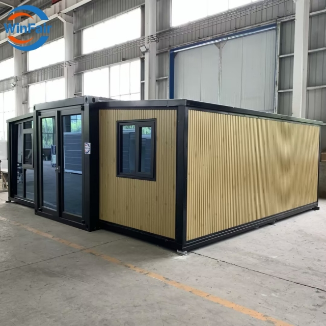 WinFair Mobile Expandable Container Prefabricated House Ready To Living 20Ft Portable Homes 2 Bedroom Foldable Container House