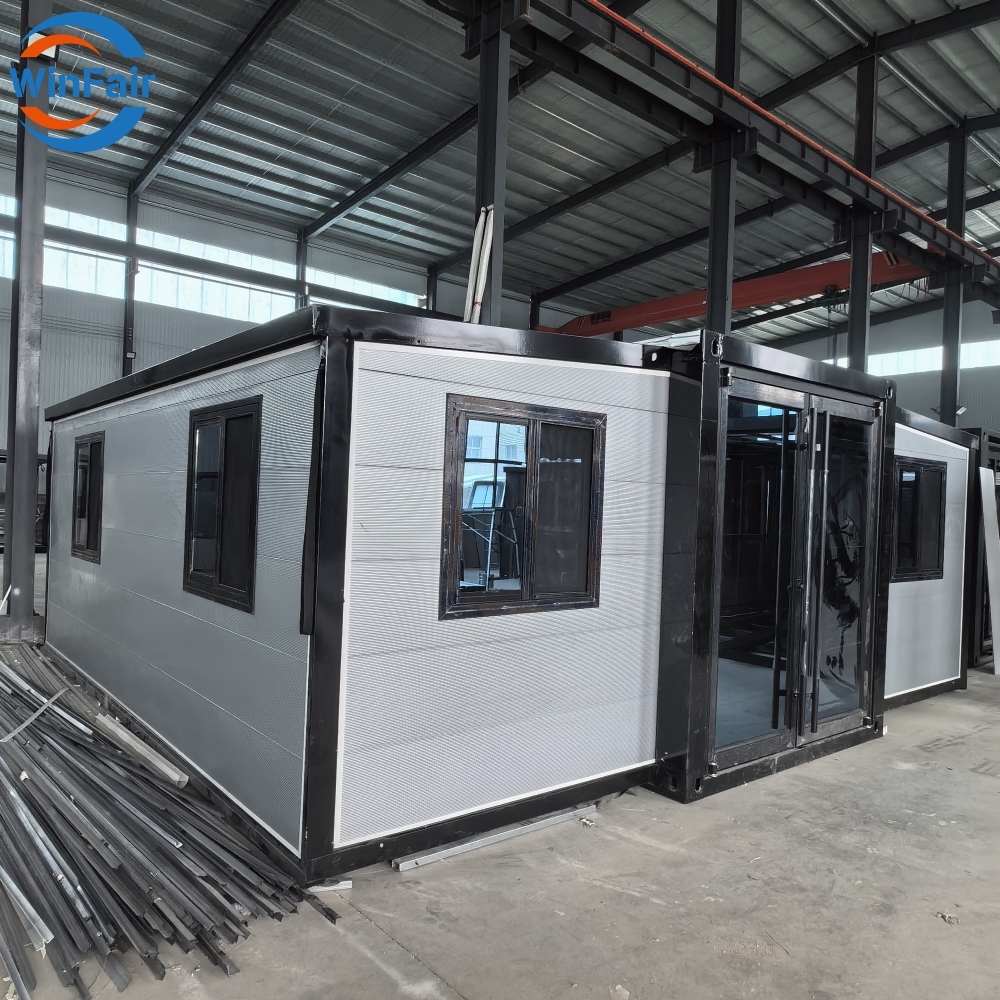 WinFair Prefab Foldable Modular Houses 2 Bedroom Modulair Houses For Living With Bathroom Container Expandable House Luxury
