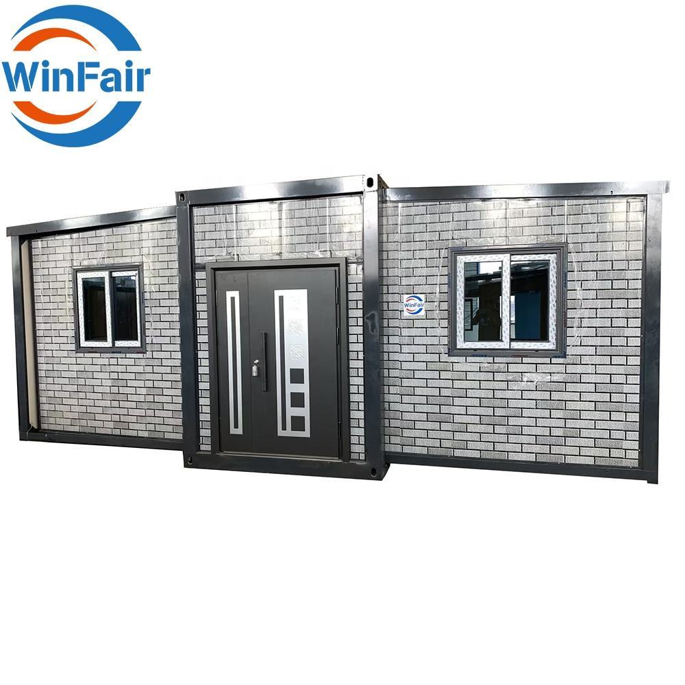 WinFair Expandable Container Prefabrik Beach 2 Bedroom Foldable Mobile House Prefabricated Homes 40 Ft Feet Luxury