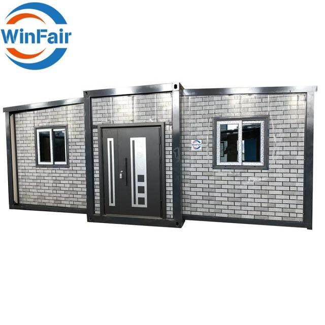 WinFair 40 Foot Prefeb Extendable Container Ready Made House From China Modular Prefabricated Houses 2 Rooms