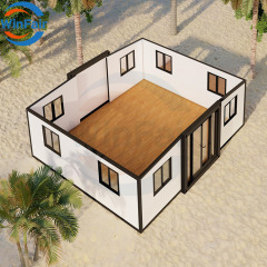 WinFair Expandable Mobile Foldable Container Villas Prefab Beach Expansive House Modern Luxury Design 20 Ft Under 50K