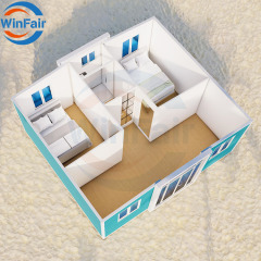 WinFair China Luxury Modular Mobile Expandable Prefab 20Ft 2 Bedroom Container House Modern Prefabricated Houses For Living