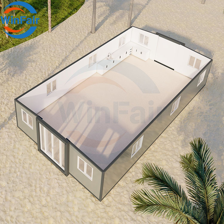WinFair Prefab House Prefabricated Foldable Movable Cheap Expandable Homes Container Homes 40Ft Luxury Modelar House Villa