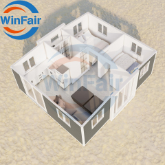 WinFair Portable Mobile Prefab Expandable Homes Container House Prefabricated To Live In 20Ft 2 Bedrooms Luxury House Under 50k