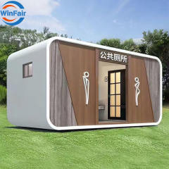 WinFair Luxury Prefab Mini Capsule Tiny House Module Container Villa House With Bathroom Prefabricated Pod House Apple Cabin