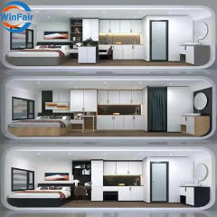 WinFair Buy 2 Bedroom Apple Cabin Prefab Container Prefabricated Garden House Homes Villa 40 Ft Luxury House China