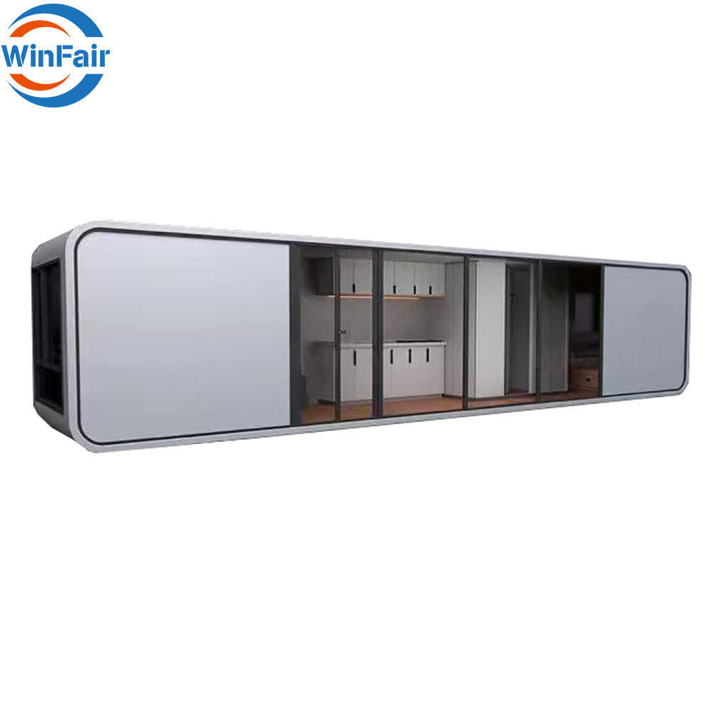 WinFair Portable Cheapest Prefab Prefabricated Apple Cabin Container Pod Tiny House Mobile 2 Bedroom Australian Standard 40Ft