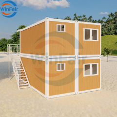 WinFair Luxury Competitive Price 2 Floor Prefab Venezuela Tiny Houses Modular Foldable Prefabricated Module House Villa China
