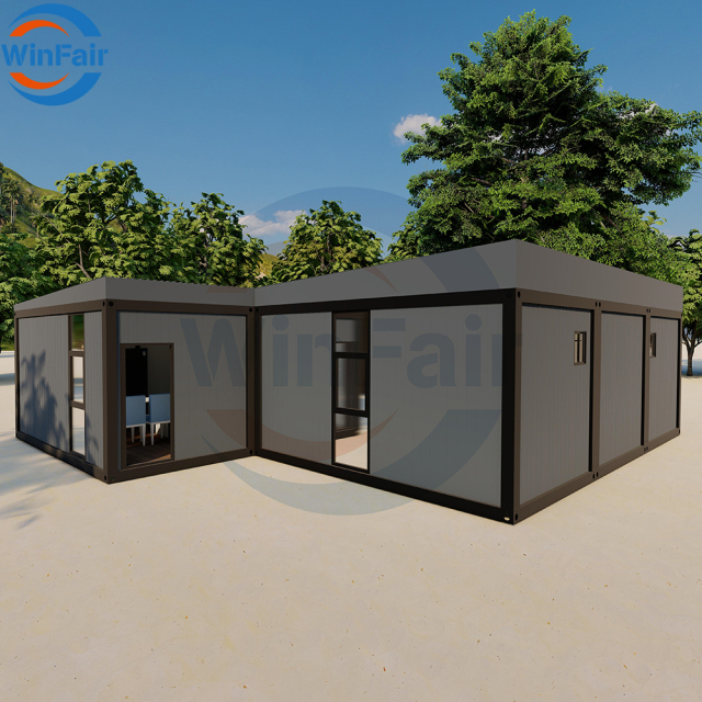 WinFair Luxury Swedish Prefab Flat Pack Granny House Apartment Villa Georgia Container Home Modular House 40Ft New Villas