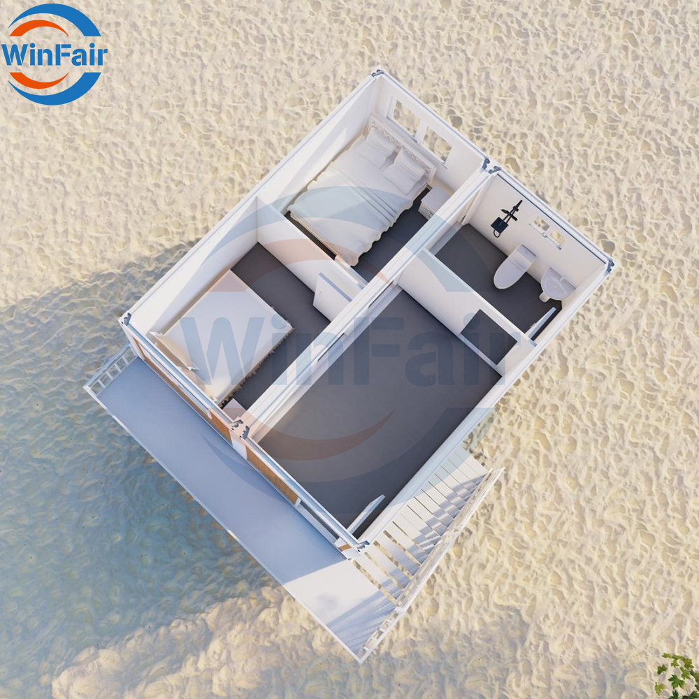 WinFair Luxury Competitive Price 2 Floor Prefab Venezuela Tiny Houses Modular Foldable Prefabricated Module House Villa China