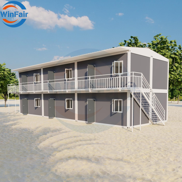WinFair Dominica Prefab 2 Floor Removable Mobile Home Portable Container Modular Prefabricated House Detachable Price China