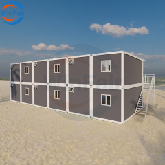 WinFair Portable Mobile Gambia 2 Story Modern Prefab Villa Detachable Container Houses Luxury Prefabricated Home Made in China