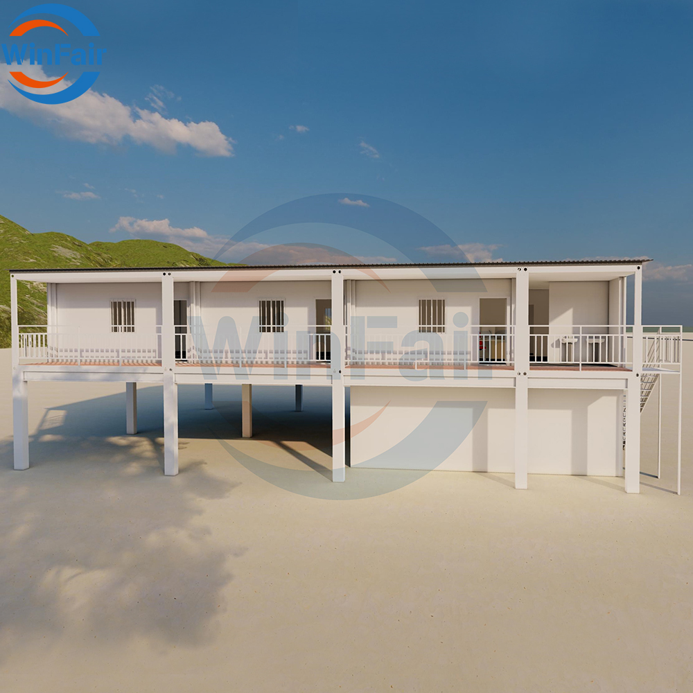 WinFair Prefab American Manufactured Container House Prefab Prefabricated Price Homes Vesel With Two Car Garage Houses Modern