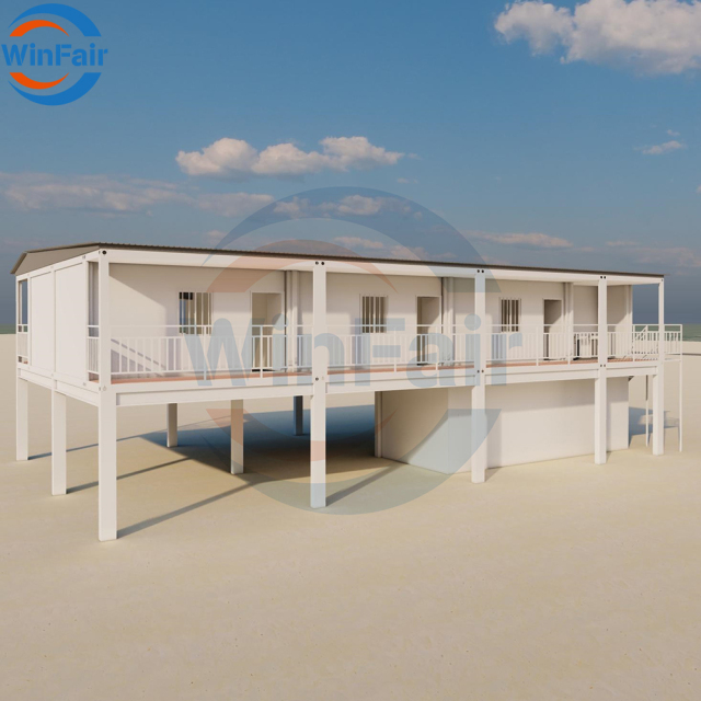 WinFair Light+Steel+Prefabricated+House Steel Frame Prefab Prefabricated Villa Container Houses Garage Poland Luxury for Sale