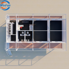 WinFair Light+Steel+Prefabricated+House Steel Frame Prefab Prefabricated Villa Container Houses Garage Poland Luxury for Sale