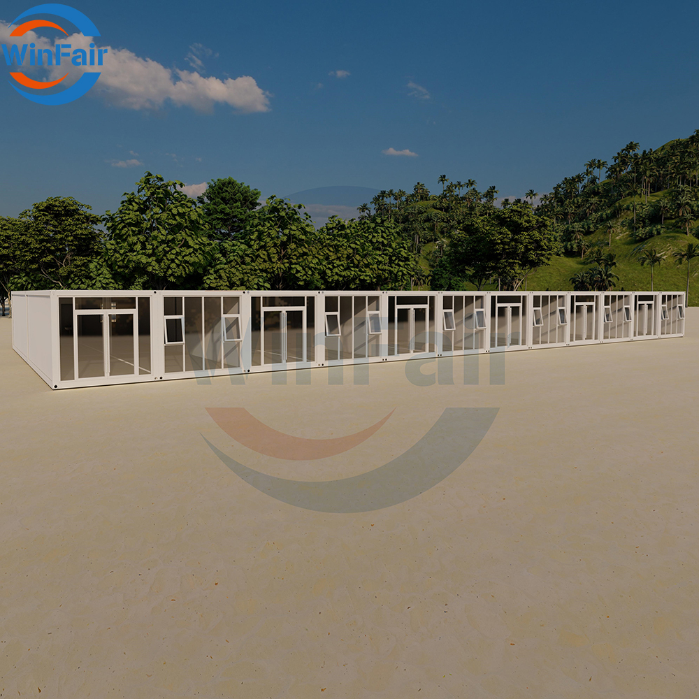 WinFair Japan Custom Prefab Pre Fabricated Steel Module Mobile 40 Feet Container House Prefabricated Homes Villa for Living