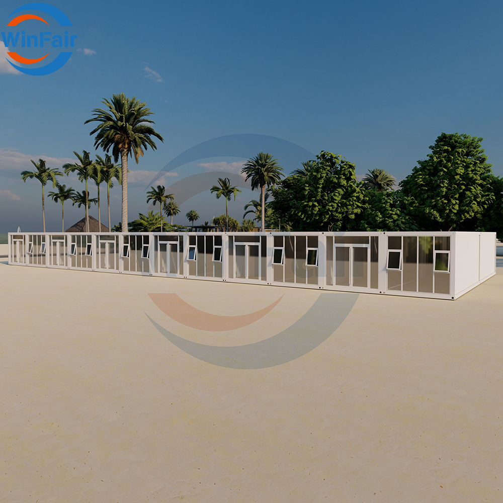 WinFair Japan Custom Prefab Pre Fabricated Steel Module Mobile 40 Feet Container House Prefabricated Homes Villa for Living