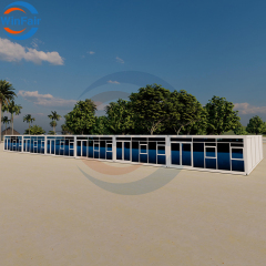 WinFair Low Cost Economic Prefab Prefabricated Detachable Container Mobile Small Househurricane Proof Villa Construction