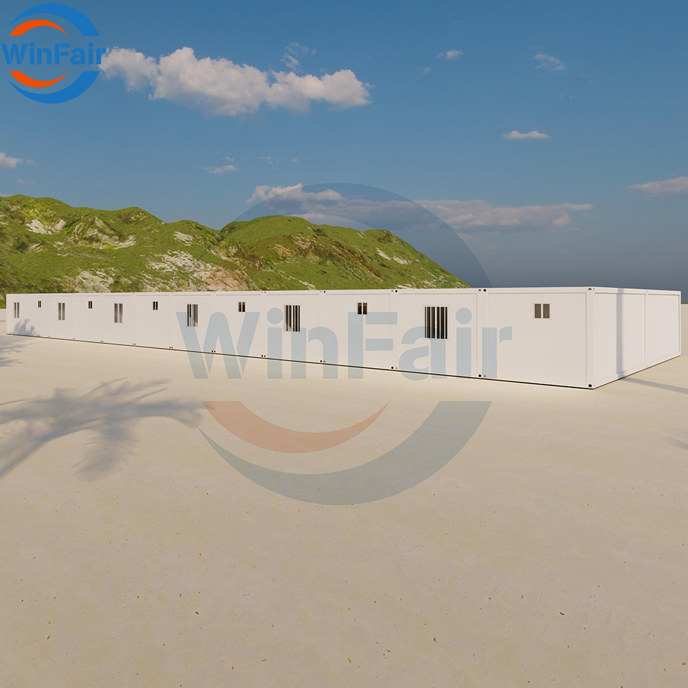 WinFair 2025 Top Quality Movable Prefab Multi Family Mobile Office Granny Flat Containers Modern Glass House Home Modular in Uae