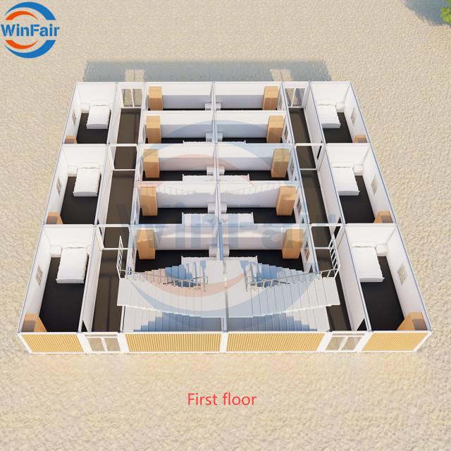 WinFair Australia Mountain Prefabricated Prefab Tiny Detachable Eco Mobile Container Modular House 20Ft Two Bedroom Manufacturer