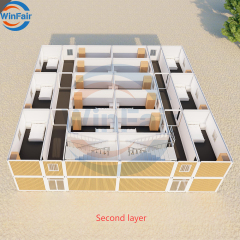 WinFair Prefab Steel Prefab Luxury a Frame House Mobile China Modular Construction Container for Sweden Pre Made Granny Flat