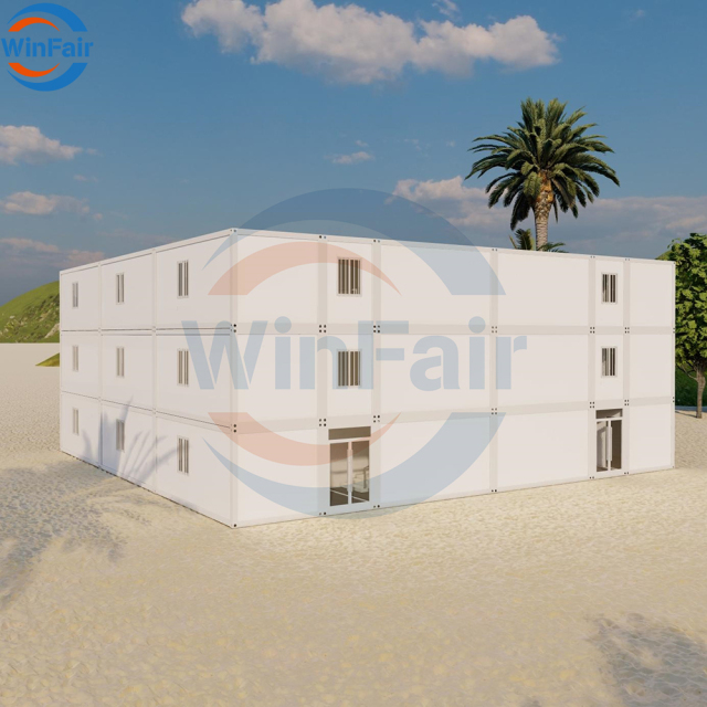 WinFair 40 Ft Prefab Modular 3-Story Portable Prefabricated Module Villa House Luxury Modulaable Container on Sale California