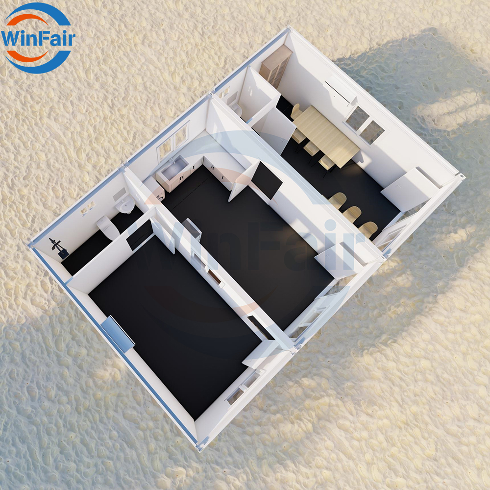 WinFair Modular Granny Flat House Prefabricated Prefab Metal Villa Living Container Module Home House Build Design From China