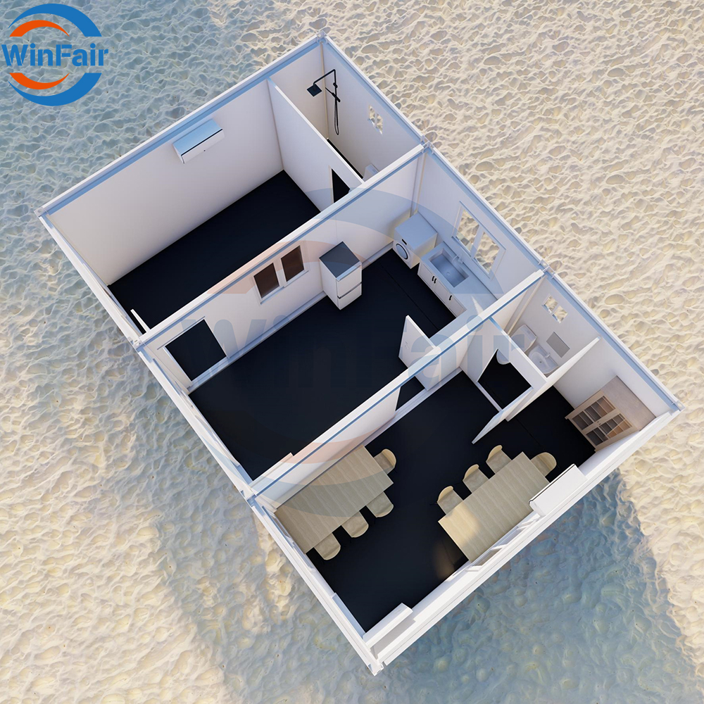 WinFair Guest 20Sqm Modular Home Eps Modern Prefab Residential Chinese House Modern With Kitchen Sale Custom Container Villa